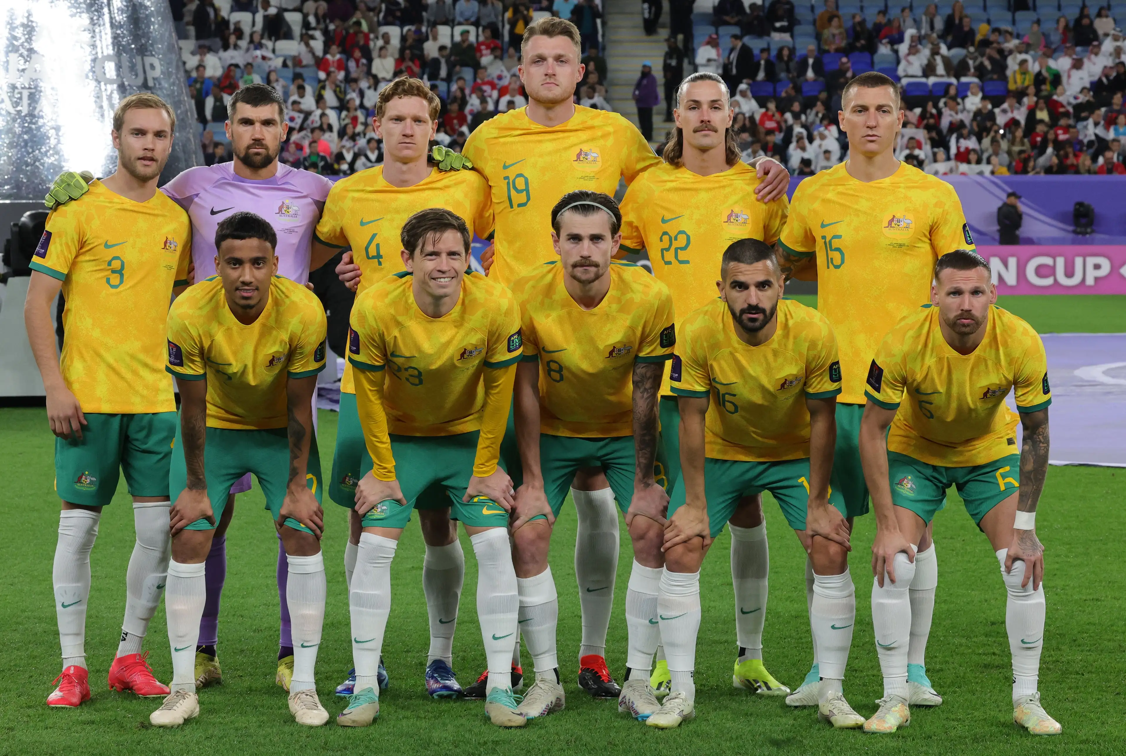 teamfoto voor Australië