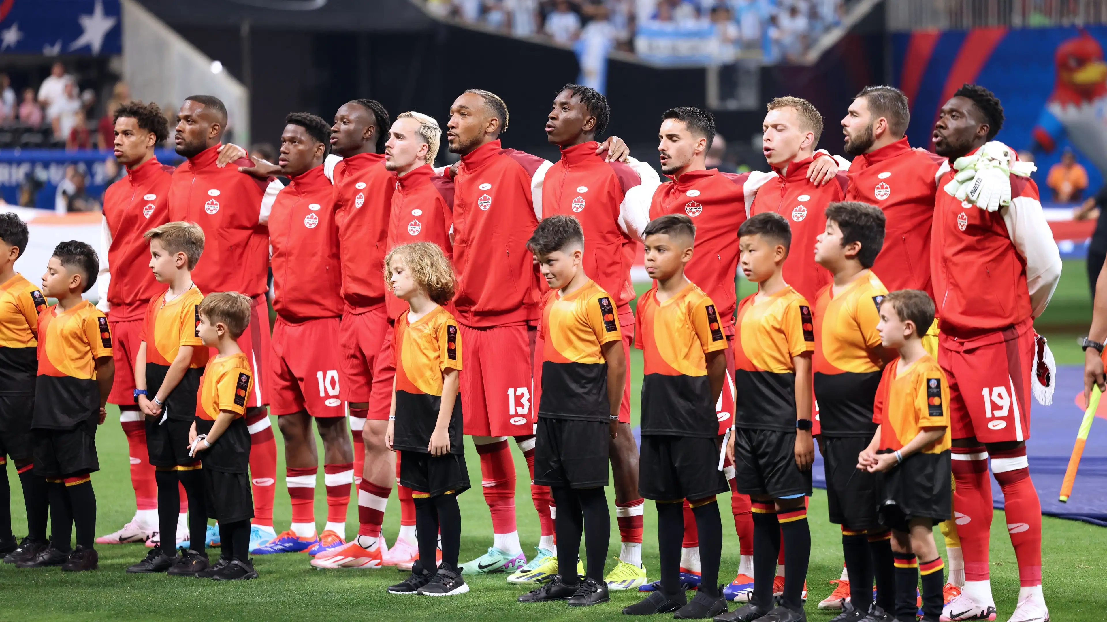 teamfoto voor Canada