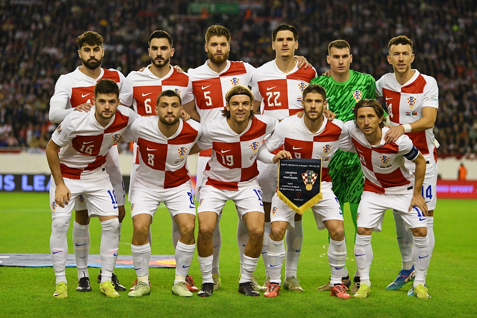 teamfoto voor Kroatië