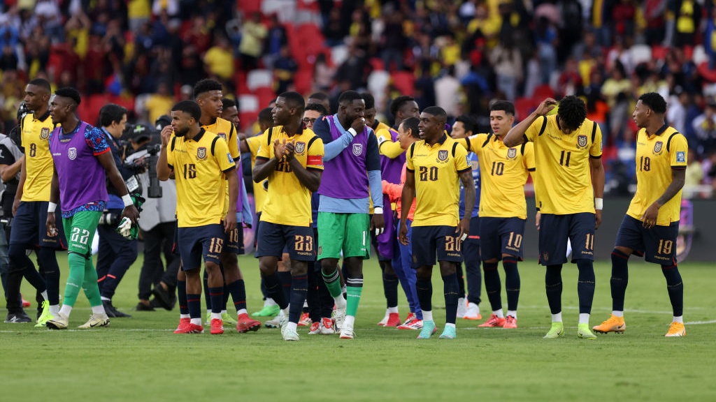 teamfoto voor Ecuador