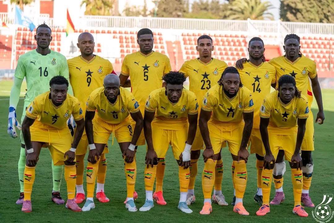 teamfoto voor Ghana