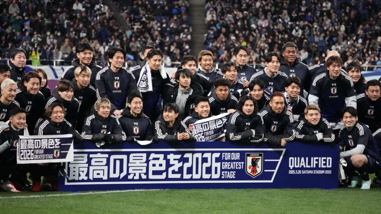 teamfoto voor Japan