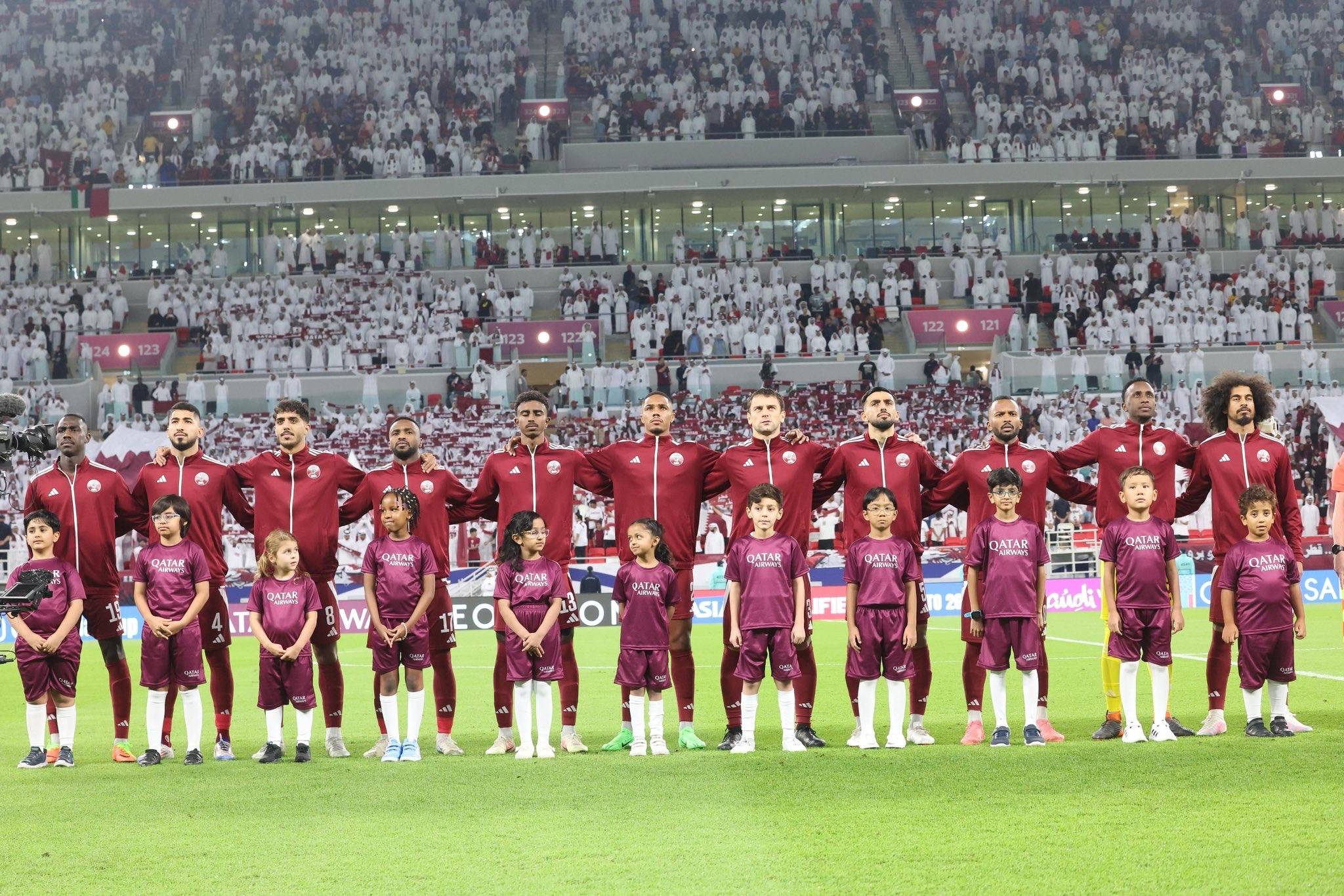 teamfoto voor Qatar