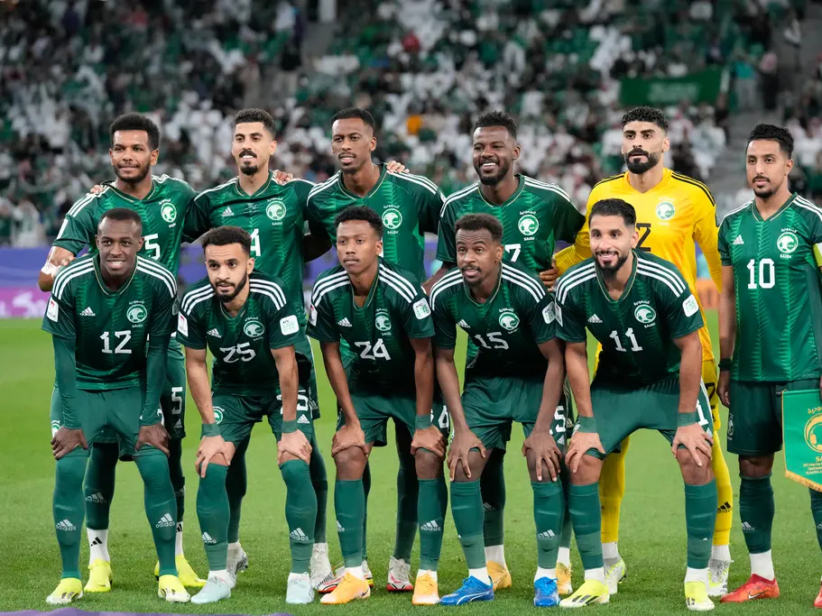 teamfoto voor Saudi-Arabië
