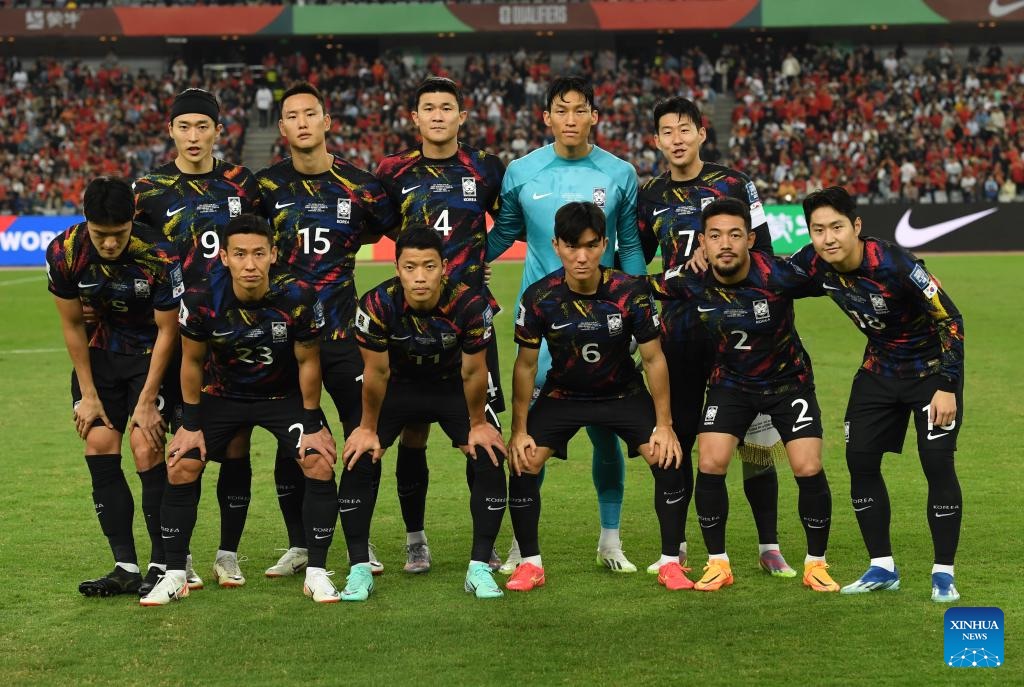 teamfoto voor Zuid-Korea