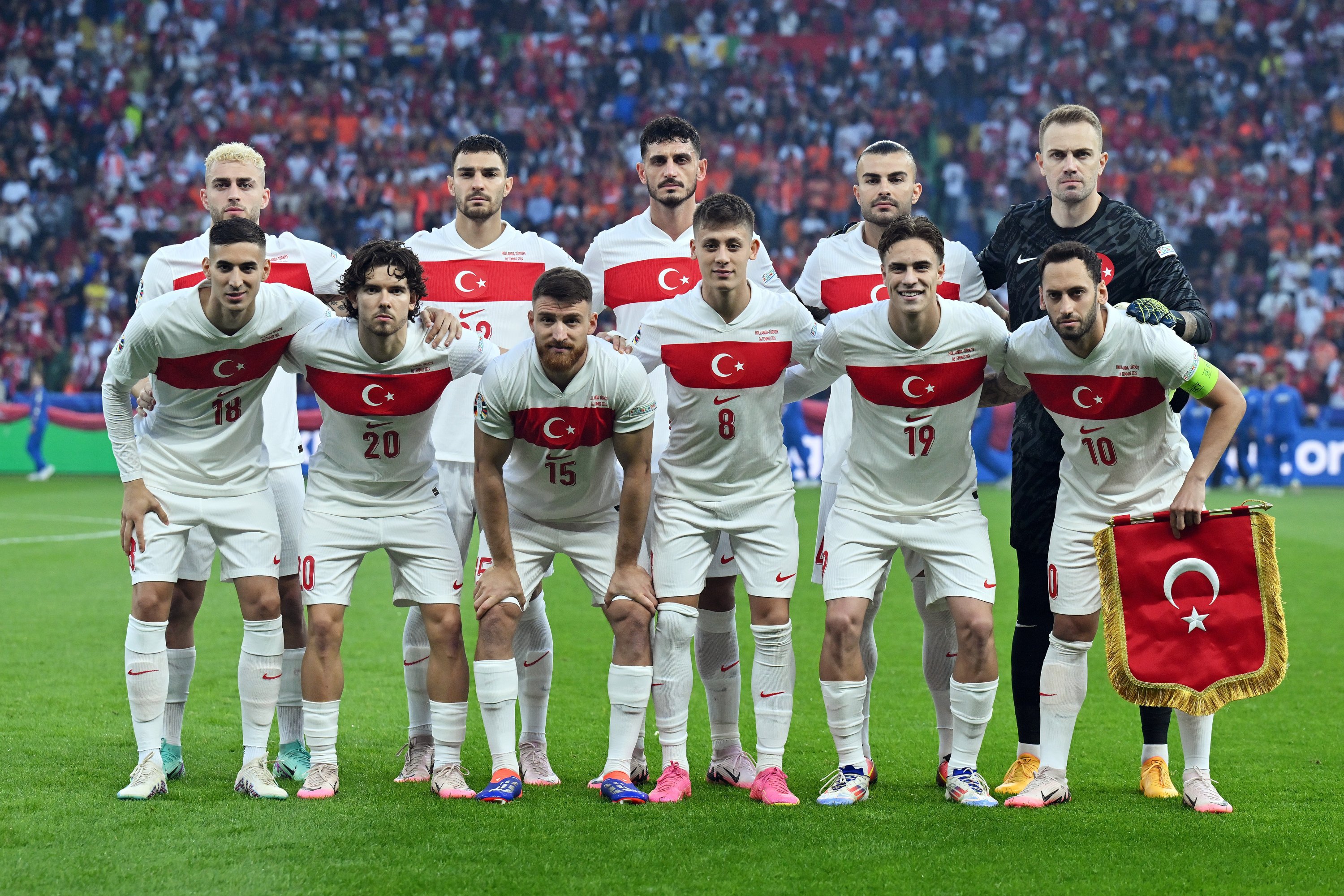 teamfoto voor Turkije